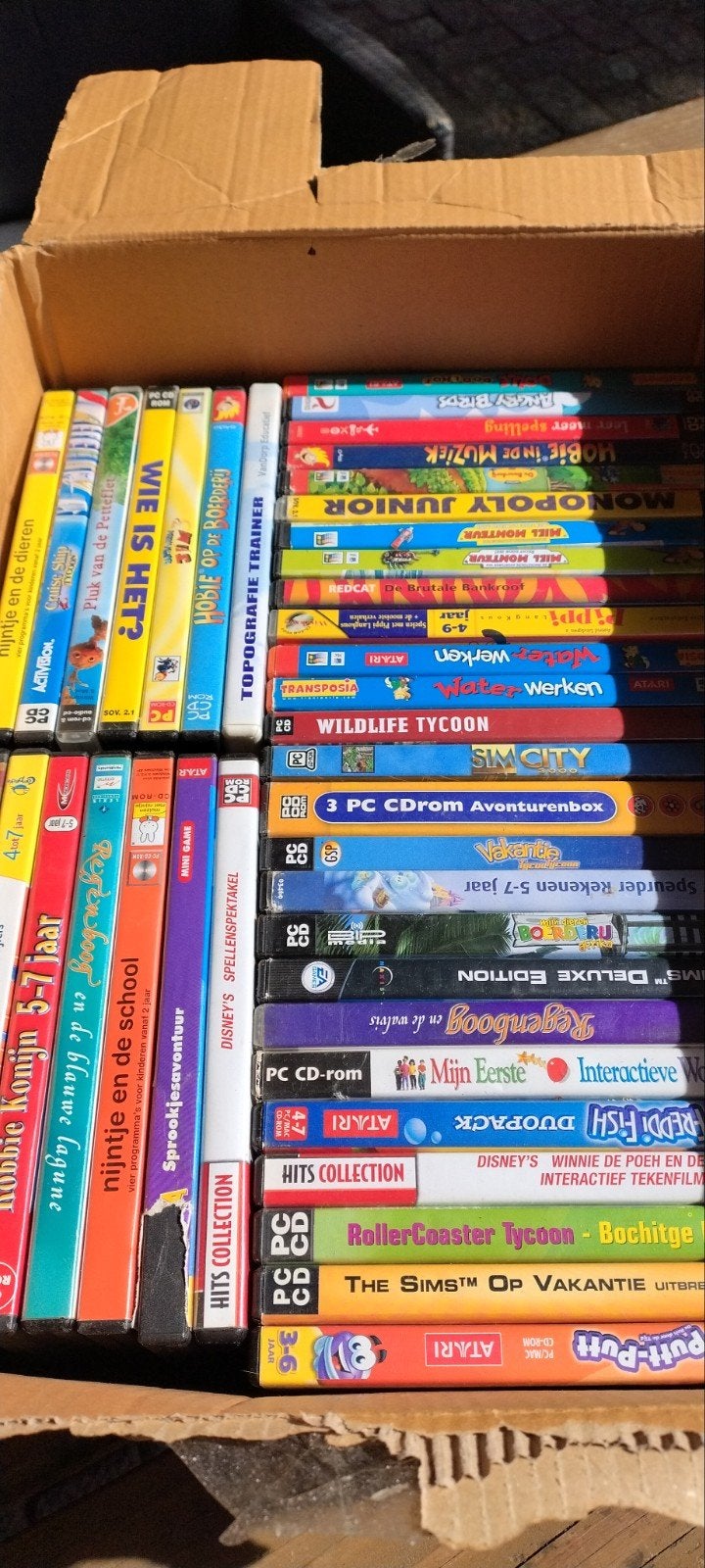 doos vol oude cd's voor Microsoft me of xp, Spelcomputers en Games, Games | Pc, Ophalen, Puzzel en Educatief, Gebruikt, 1 speler