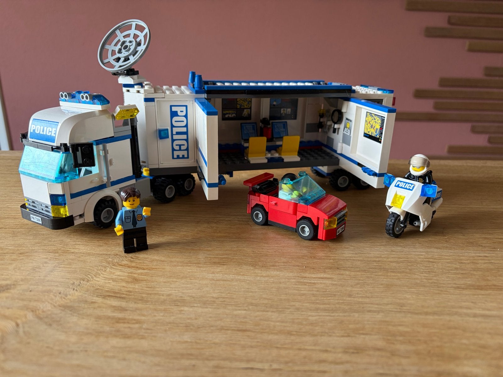 Lego City Mobiele Politie Commandowagen 7288, Lego, Ophalen of Verzenden, Compleet, Complete set