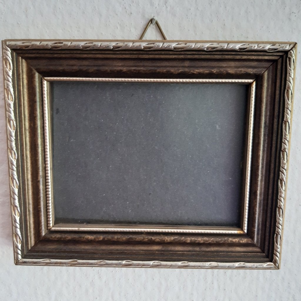 Antiek klassiek houten Fotolijstje 11,5x9,5 cm. Barok stijl., Ophalen of Verzenden, Gebruikt