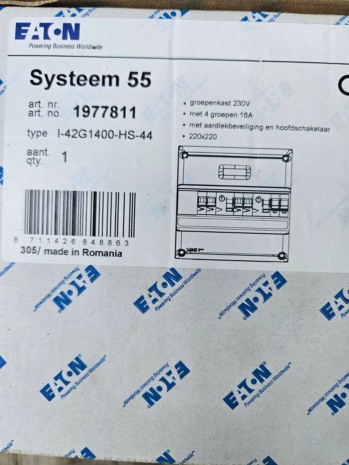 Groepenkast EATON, Ophalen of Verzenden, Nieuw, Overige typen