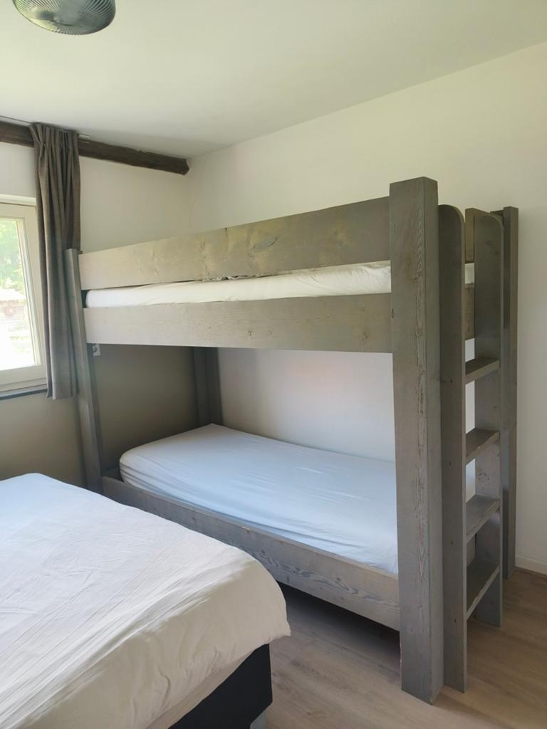 Steigerhouten stapelbed, 160 tot 180 cm, Tweepersoons, Ophalen of Verzenden, Stapelbed
