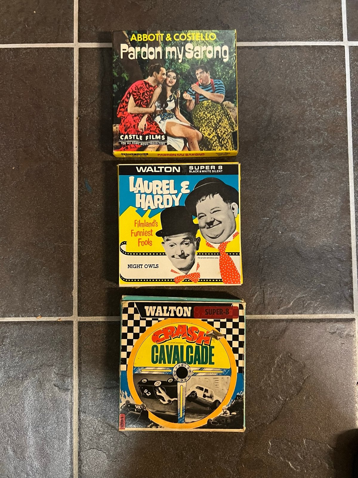 Vintage Super 8 Films: Abbott & Costello, Laurel & Hardy, Ophalen of Verzenden, 8mm film