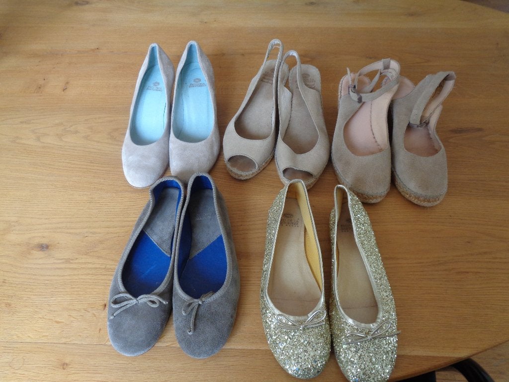 FRED DE LA BRETONIERE ballerina's,sleehak: 37, 38,39,, Fred de la Bretoniere, Beige, Ophalen of Verzenden, Zo goed als nieuw