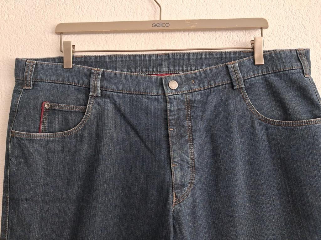 Meyer Mooie blauwe spijkerbroek, maat W42, Onbekend, Blauw, Ophalen of Verzenden, Zo goed als nieuw