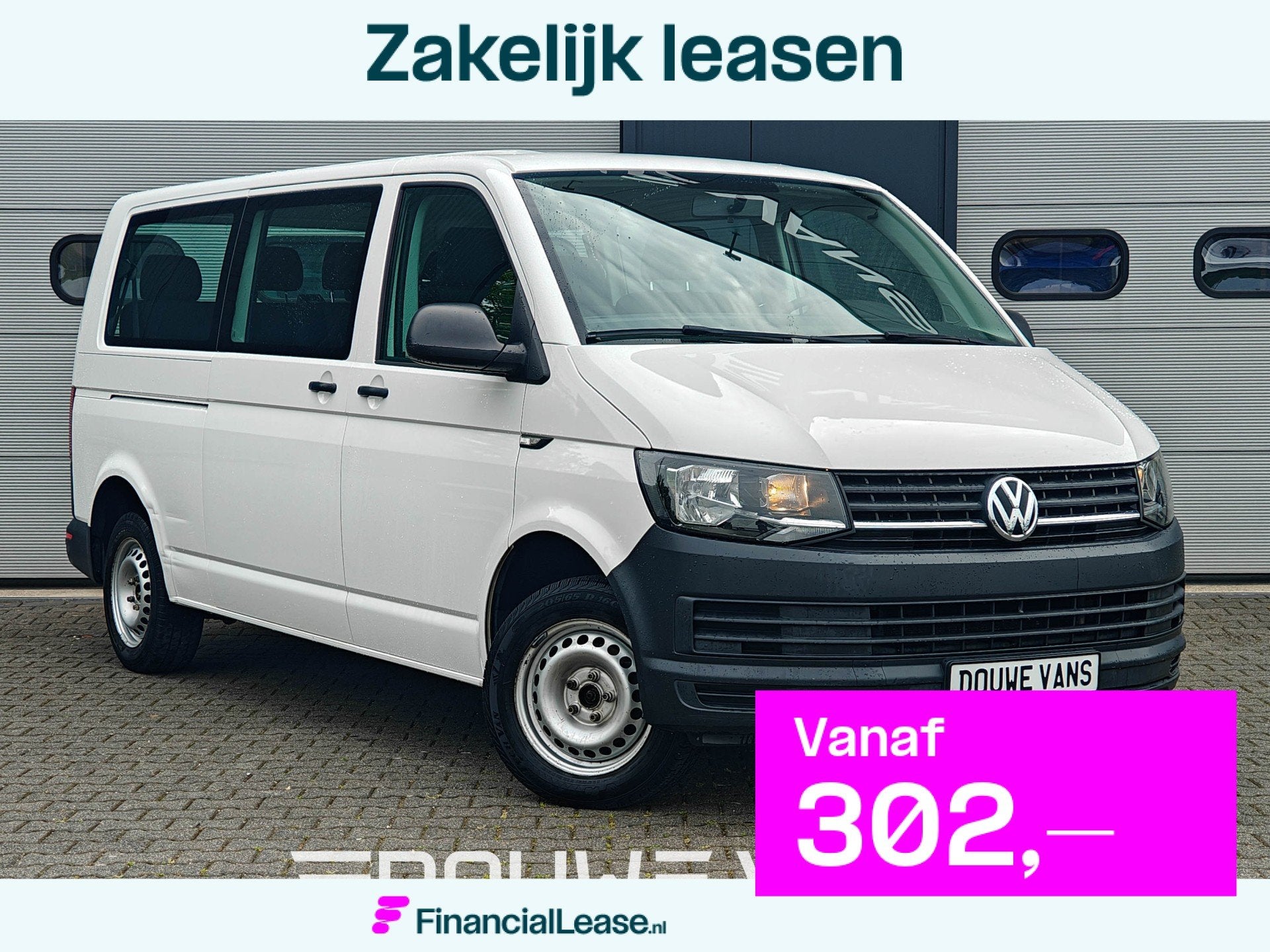 Volkswagen Transporter T6 L2 9 Persoons Airco Kombi Bluetoot, Voorwielaandrijving, Stof, Gebruikt, 4 cilinders