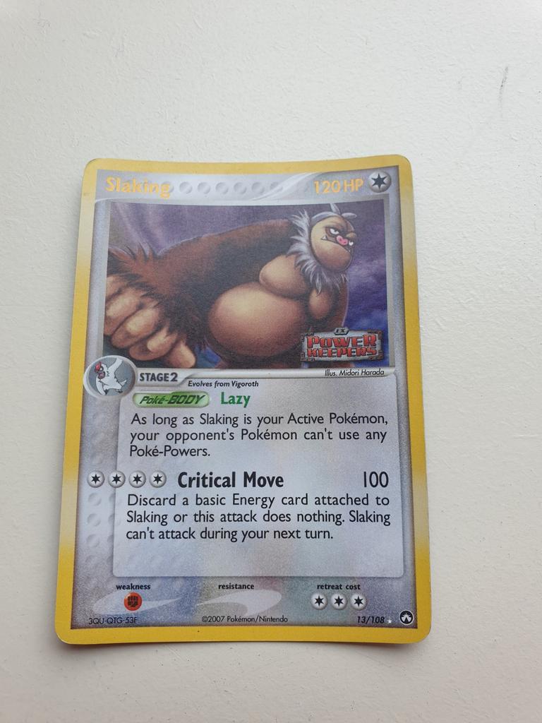 Pokémon kaart Slaking 120 HP 13/108, Ophalen of Verzenden