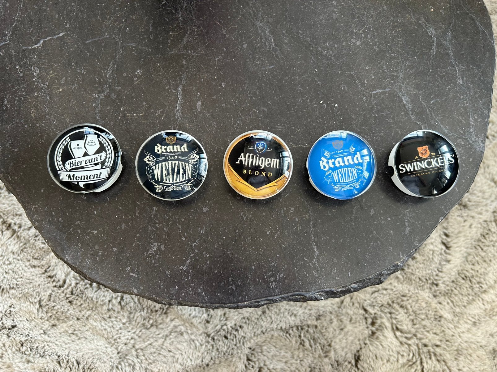 Biertap knoppen, Ophalen, Zo goed als nieuw, Zilver, Overige merken