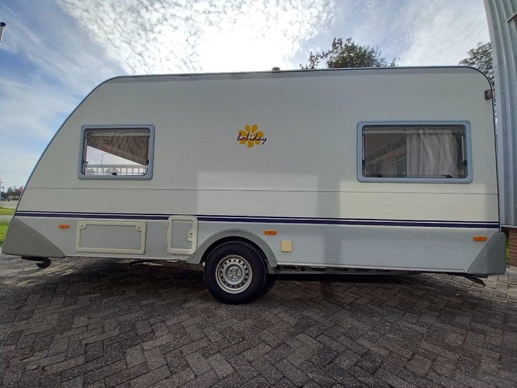 caravan, eifelland holiday 460 TU, lichtgewicht, Rondzit, Dwars-stapelbed, 750 - 1000 kg, 4 tot 5 meter