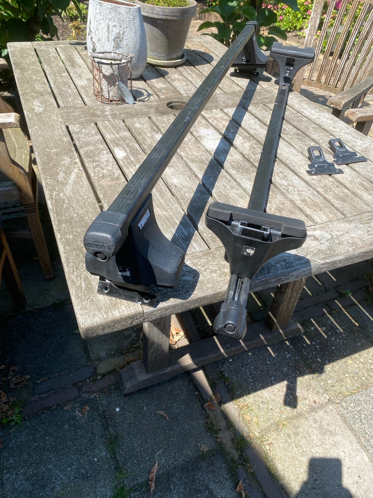 Thule dakdragers voor auto, Ophalen, Gebruikt