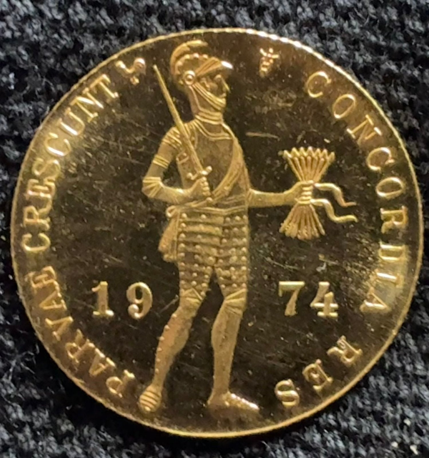 Nederkand, Dukaat goud 1974, prooflike, Postzegels en Munten, Munten | Nederland, Ophalen of Verzenden, Koningin Beatrix, Overige waardes