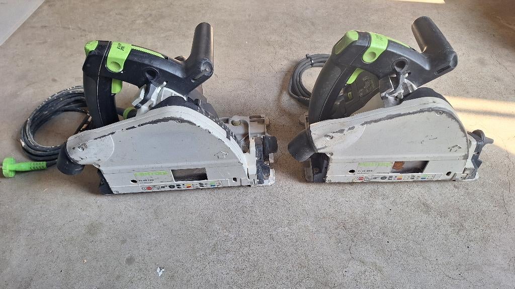 2x Festool TS 55 Ebq invalzaag zaagmachine cirkelzaag, ., Ophalen of Verzenden, Zo goed als nieuw, .