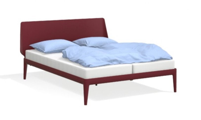 Auping Essential 160x200 Burgundy 2M Elektrisch, Verstelbaar, Overige kleuren, Tweepersoons, Ophalen of Verzenden