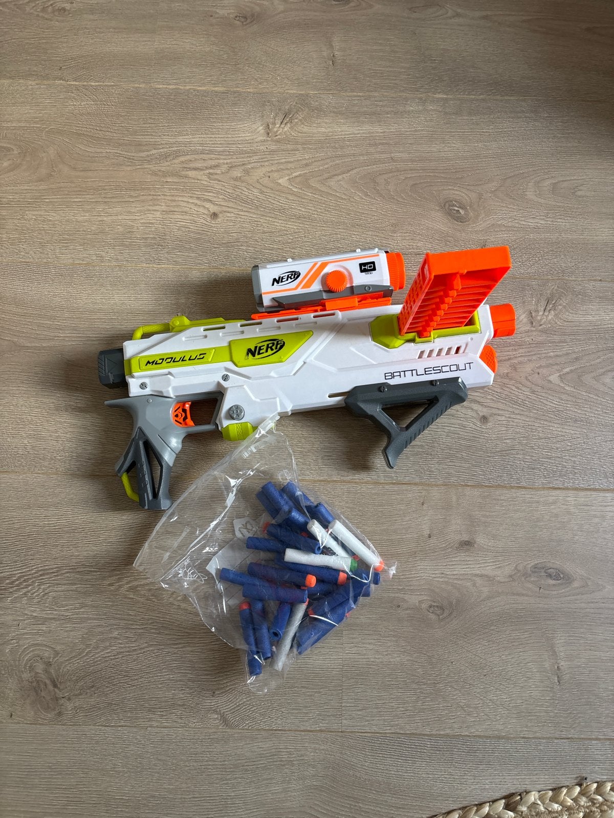 Nerf Modulus Battlescout met HD camera en pijltjes, Ophalen of Verzenden, Gebruikt
