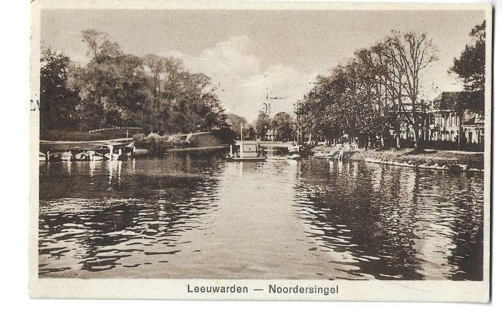 leeuwarden  noordersingel  1930, Verzamelen, Verzenden, 1920 tot 1940, Gelopen, Friesland