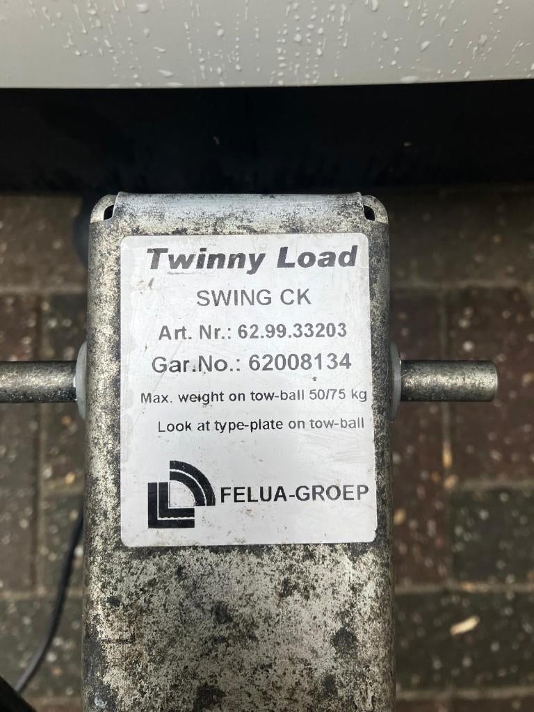 fietsendrager - Twinny load Swing CK, Auto diversen, Fietsendragers, Ophalen, Gebruikt, Elektrische fiets, 2 fietsen