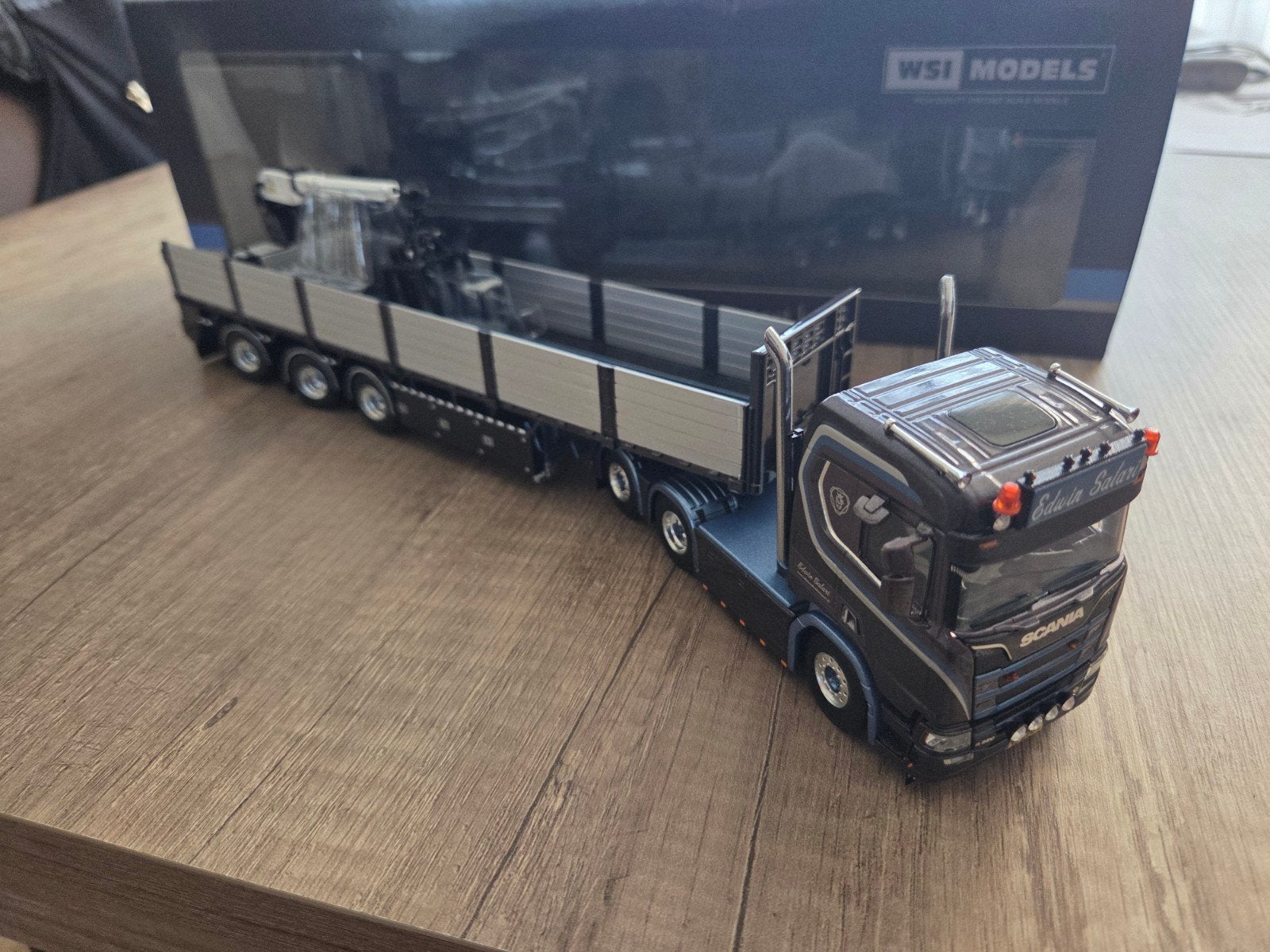 WSI Scania S730 Edwin Salari Transport, Overige merken, 1:32 tot 1:50, Ophalen of Verzenden, Zo goed als nieuw