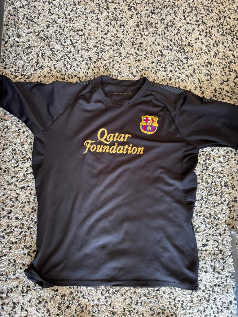 Messi 10 Barcelona voetbalshirt - Zwart maat XL, Ophalen of Verzenden, Gebruikt