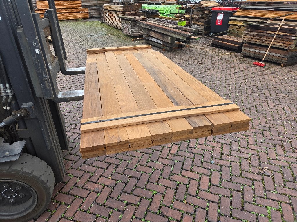 Hardhouten planken 1.8x11.5 cm - nr: HP228, Ophalen, Planken, Nieuw, Hardhout