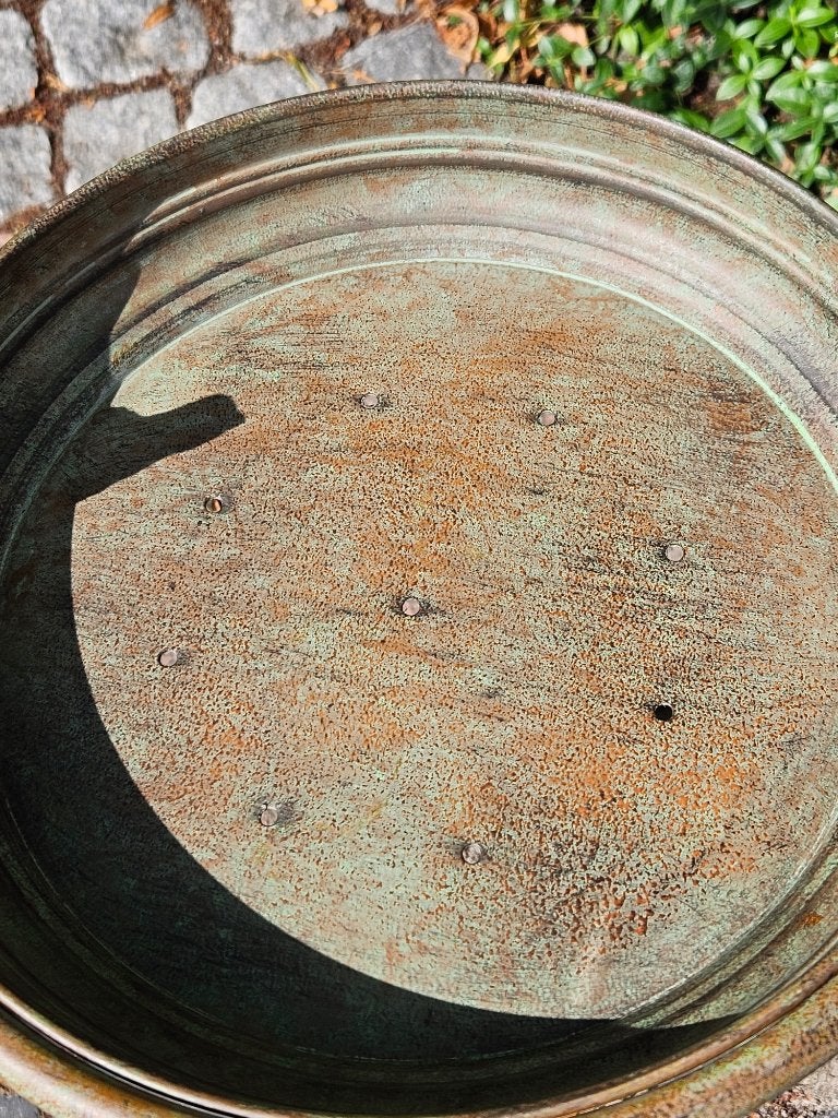 VOEDERSCHAAL / WATERSCHAAL EN BLOEMBAK / 3 IN 1, Tuin en Terras, Nieuw, Metaal, Info@huisentuindecoratiemarie.nl, Huis en tuin decoratie marie