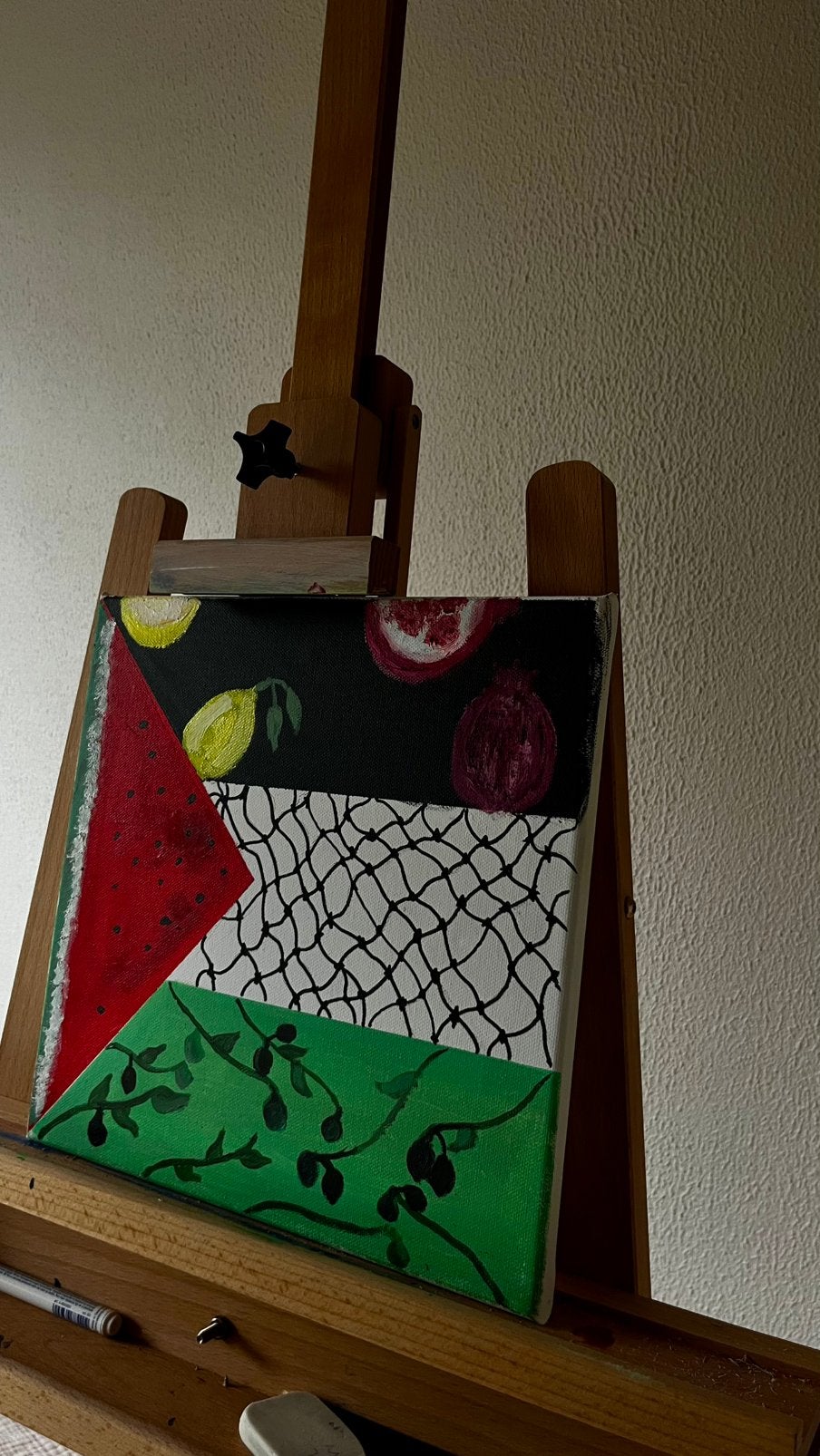 Schilderij Palestina, Ophalen of Verzenden, Rechthoekig, Minder dan 50 cm
