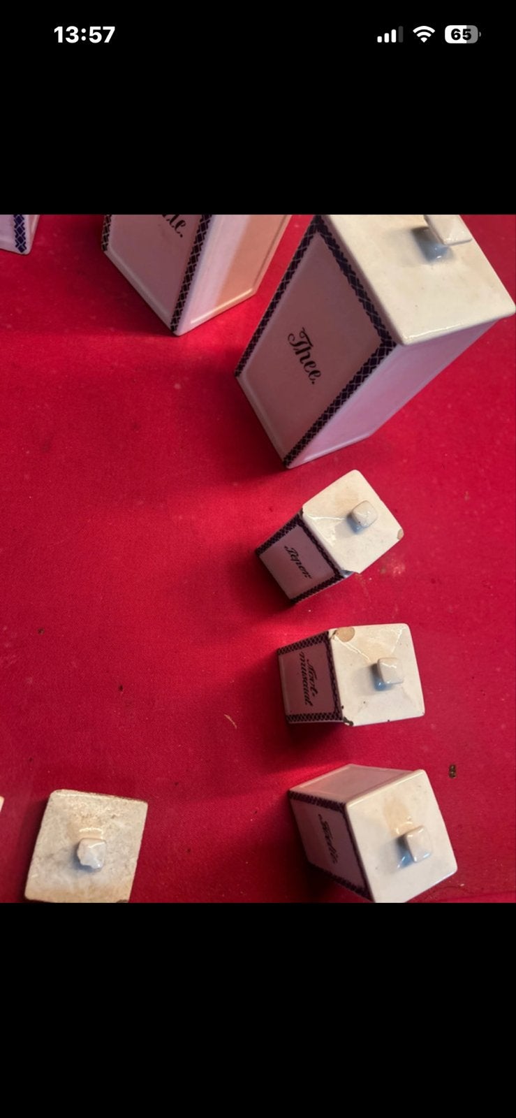 BIEDEN Antieke voorraadpotten set (incompleet), Antiek en Kunst, Ophalen