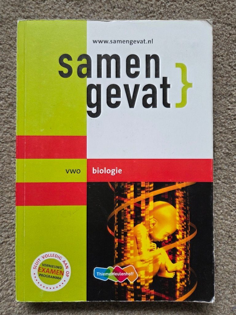 Samengevat Biologie VWO, Boeken, Ophalen, Zo goed als nieuw, VWO, Biologie