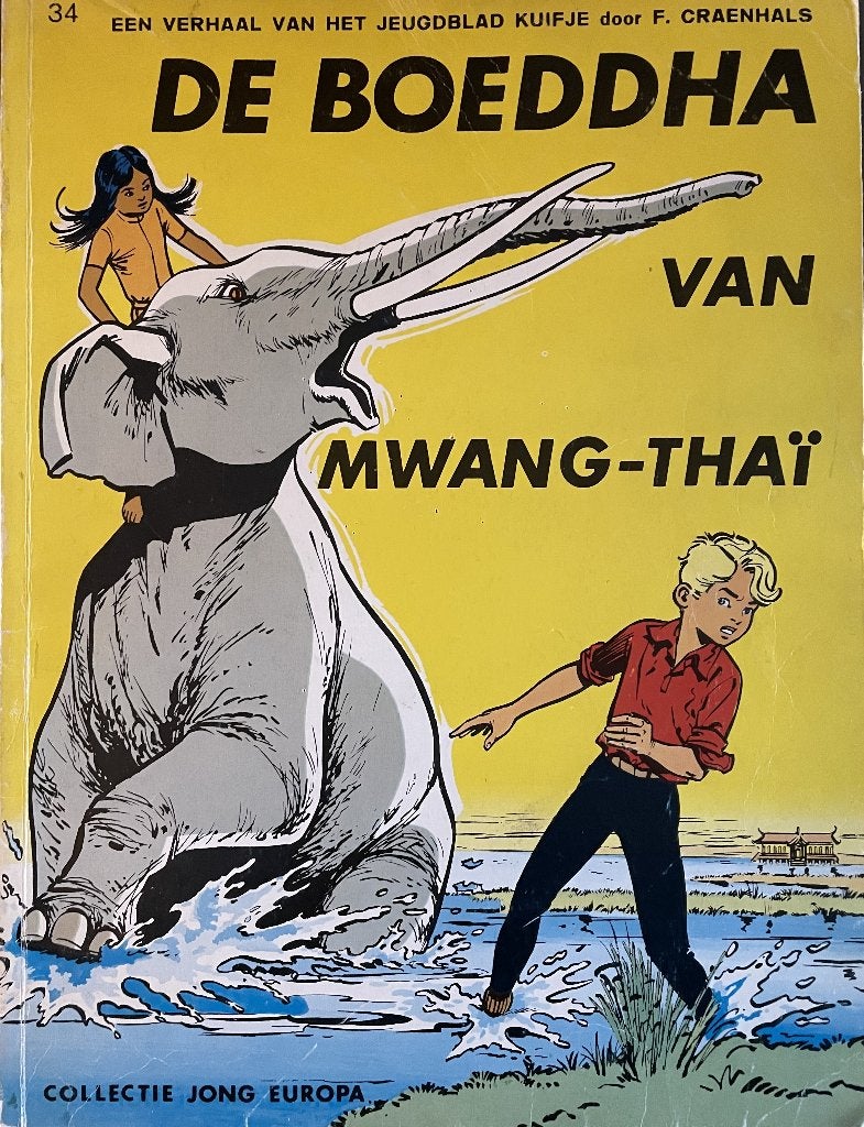 de Boeddha van Mwang - Thai teab, Boeken, Stripboeken, Eén stripboek, Ophalen of Verzenden, Gelezen