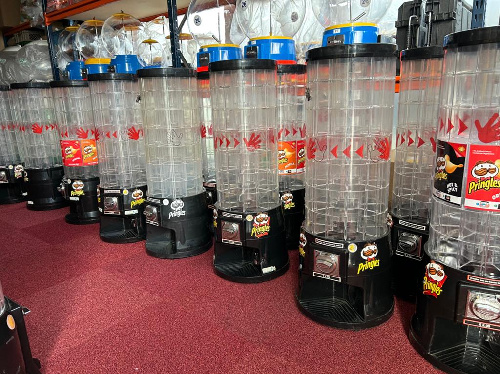 Pringles Automaat voor mancave draait op 2 euro, Gebruikt, Ophalen of Verzenden, Nb, Nb