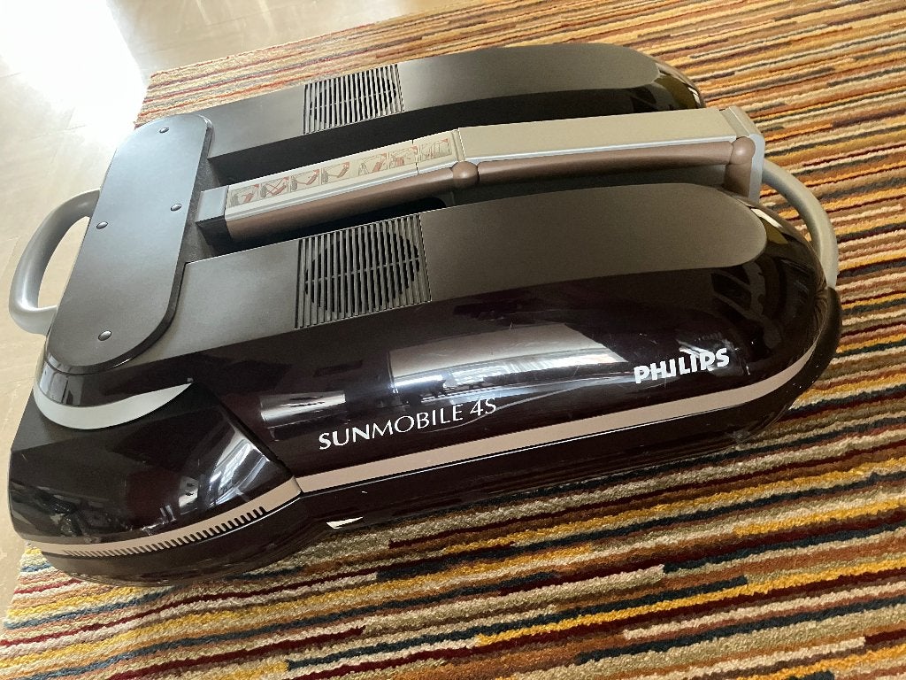 Philips Sunmobile 4S Facialplus thuis solarium, Ophalen, Gebruikt, Zonnebank enkelzijdig, Minder dan 10 lampen