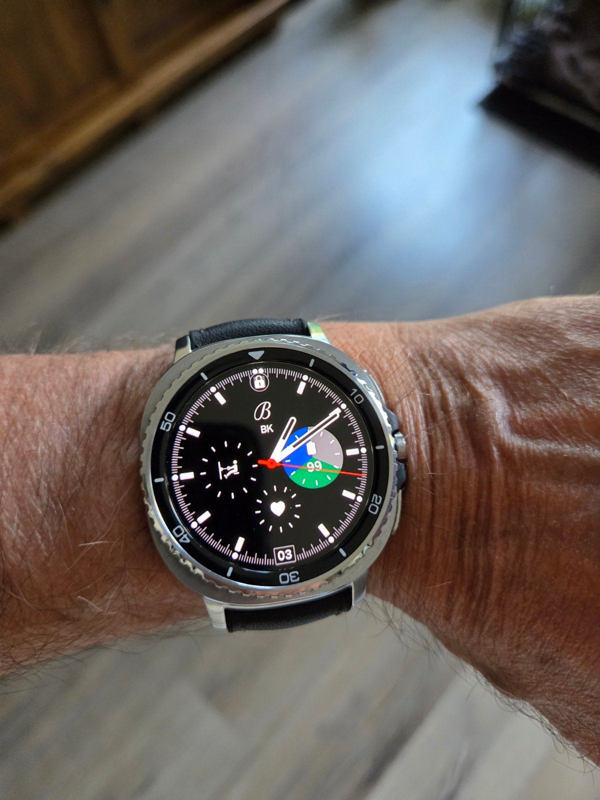 Samsung galaxy watch 8 classic LTE, Sieraden, Tassen en Uiterlijk, Smartwatches, Ophalen, Zwart, Zo goed als nieuw, Conditie