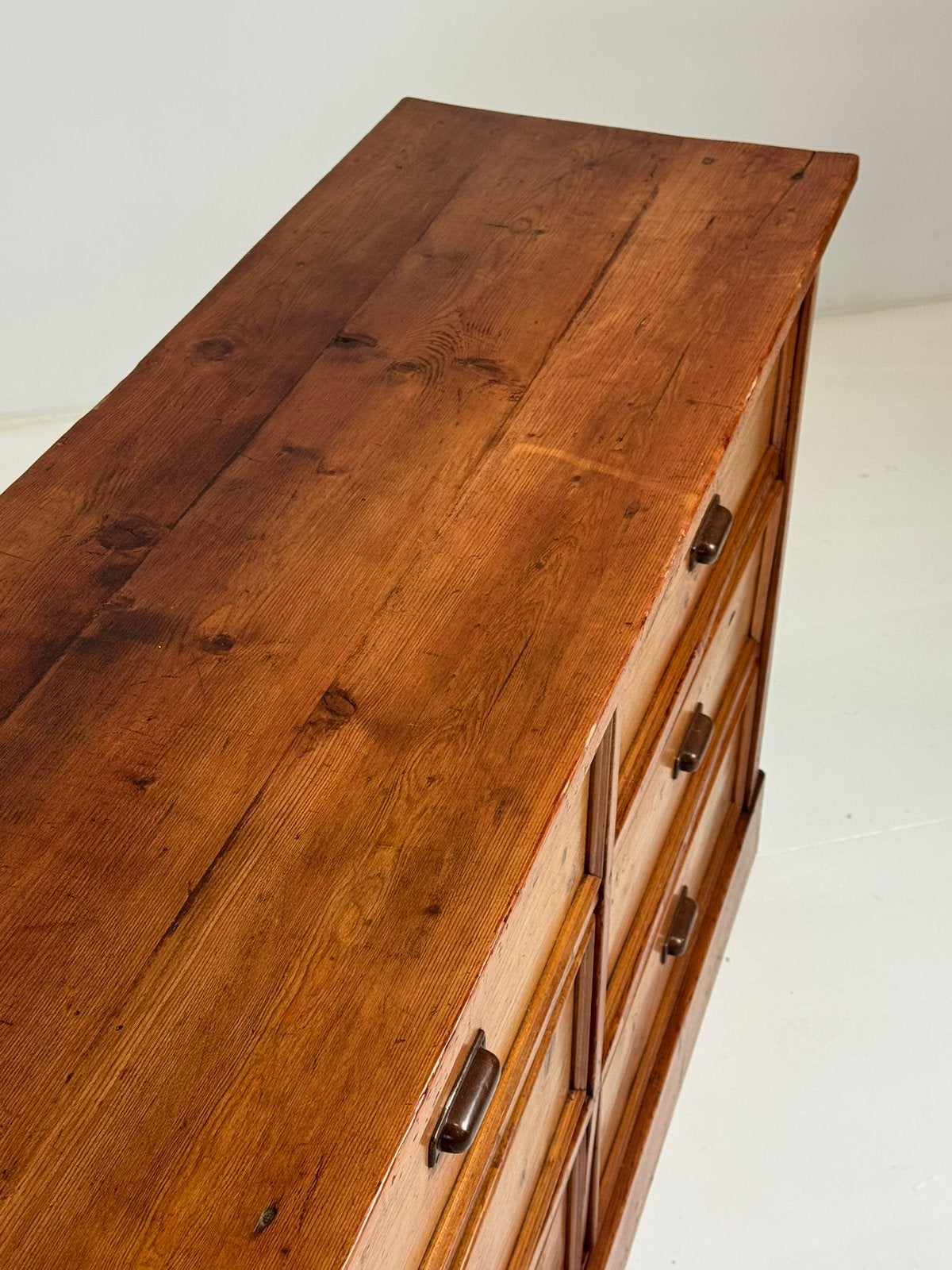 Apothekerskast ladekast 350cm grenen vintage, Huis en Inrichting, Kasten | Ladekasten, Ophalen, Zo goed als nieuw, 25 tot 50 cm