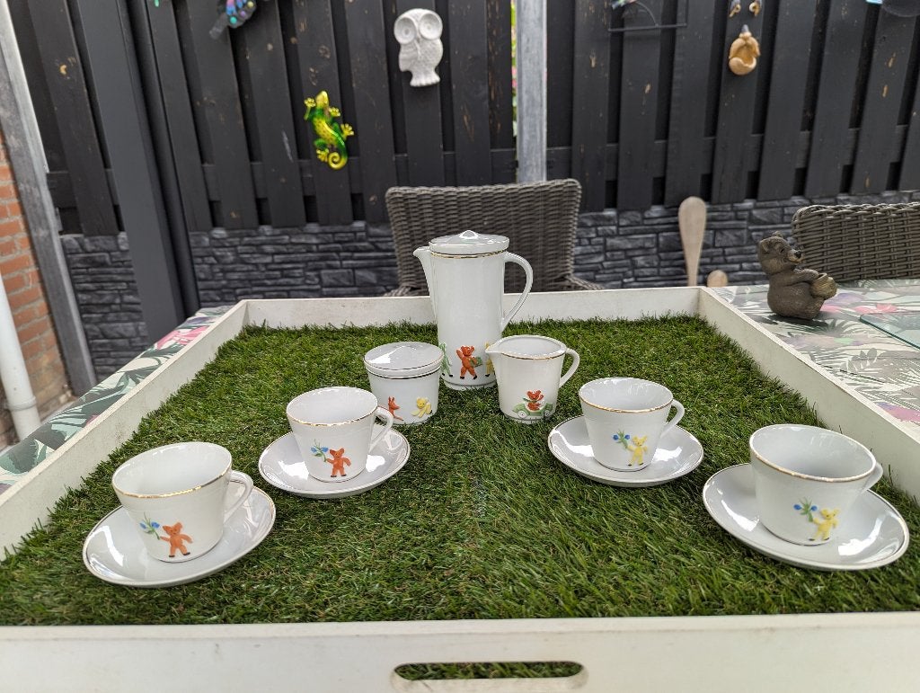 Kinderservies beertjes, Gebruikt, Overige typen, Ophalen of Verzenden, Overige stijlen
