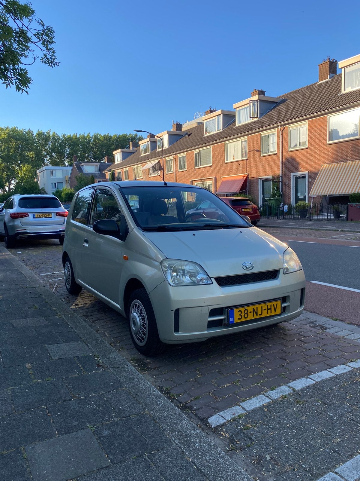 Daihatsu Cuore 1.0 3D AUT 2003 Beige AIRCO, Auto's, Daihatsu, Stof, 600 kg, 18 €/maand, Cuore