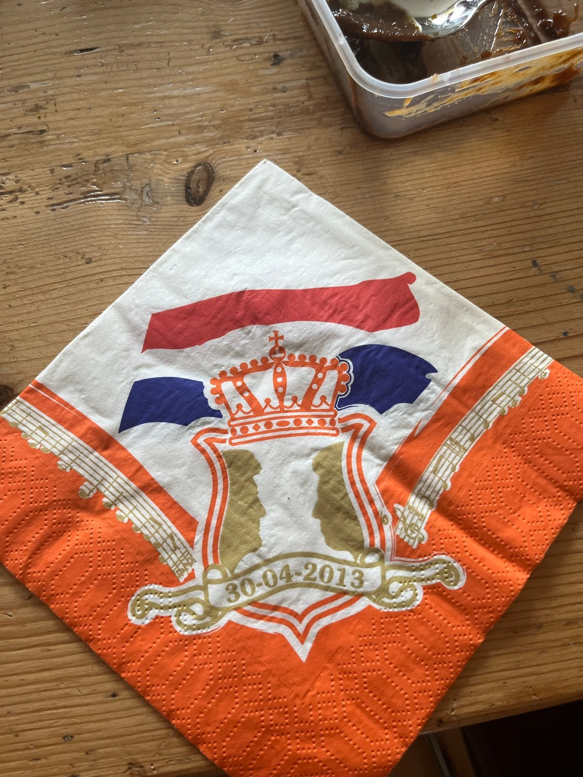 Servet Koningsdag 30-04-2013 Oranje Wimpel, Ophalen of Verzenden, Nieuw, Nederland, Overige typen