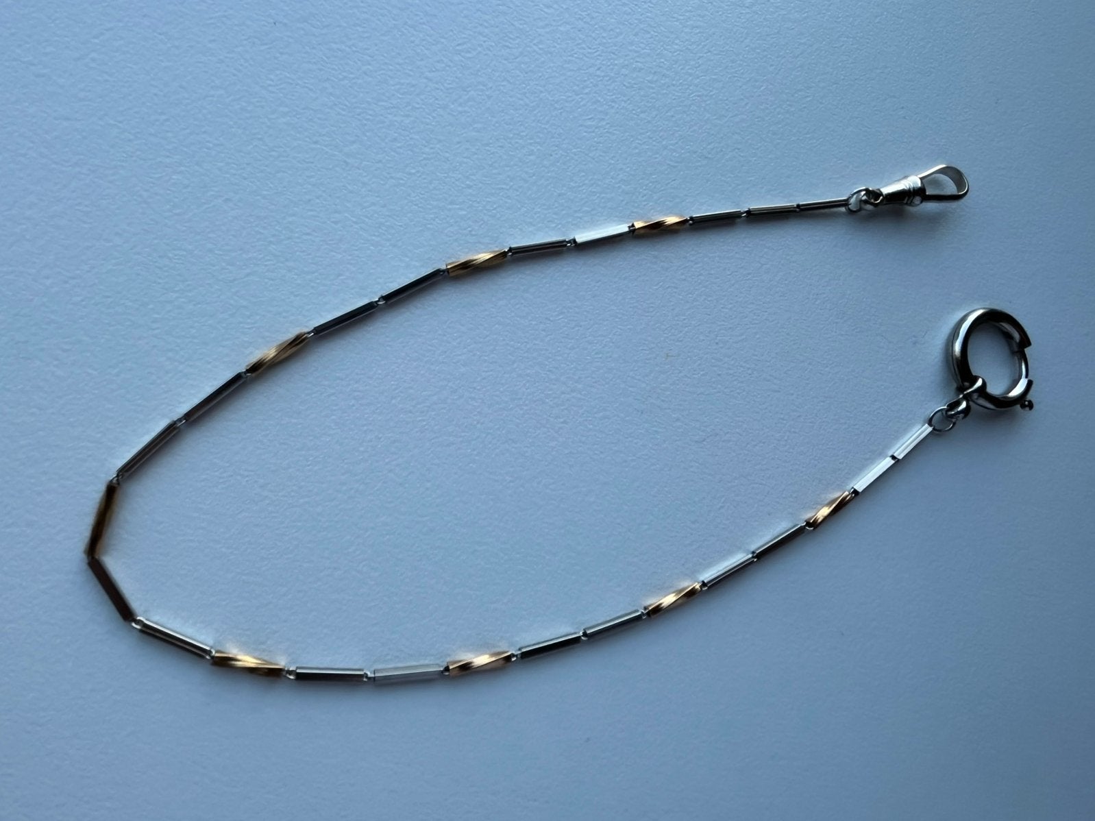 Oud Horloge Ketting met mooie schakel, Sieraden, Tassen en Uiterlijk, Antieke sieraden, Ophalen of Verzenden, Overige materialen