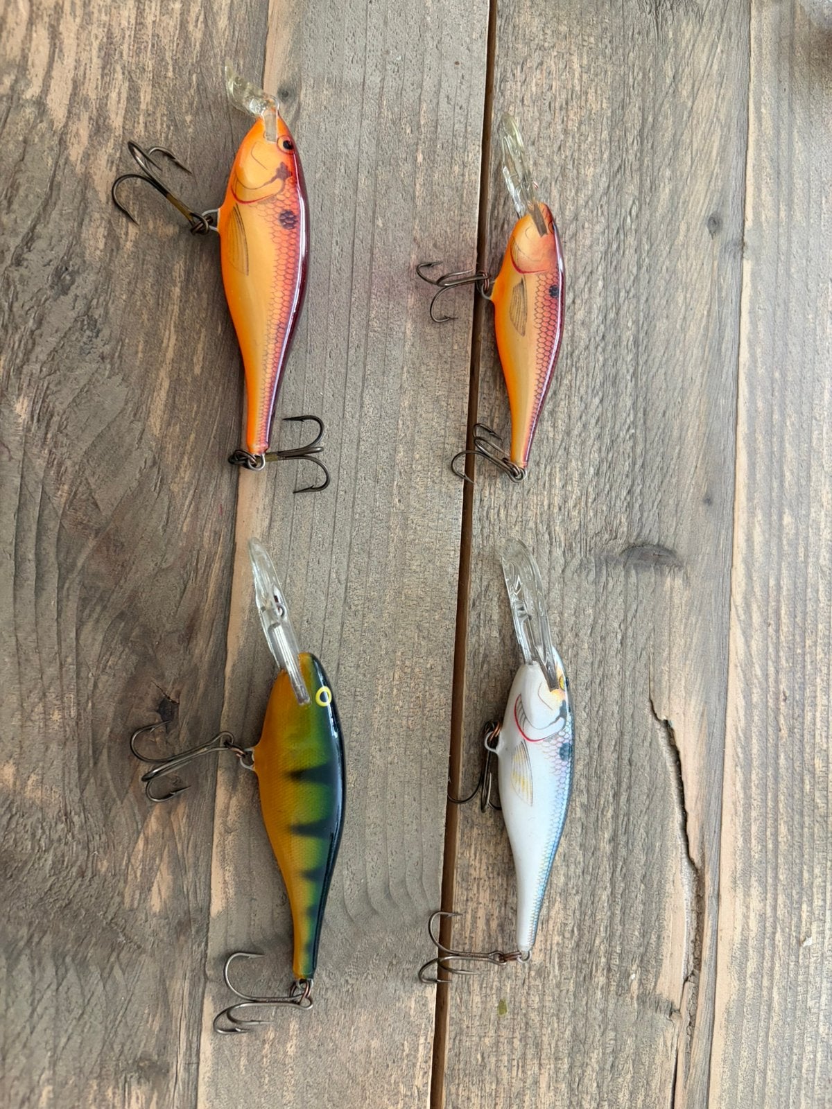 4x rapala shad rap, Ophalen of Verzenden, Zo goed als nieuw, Overige typen