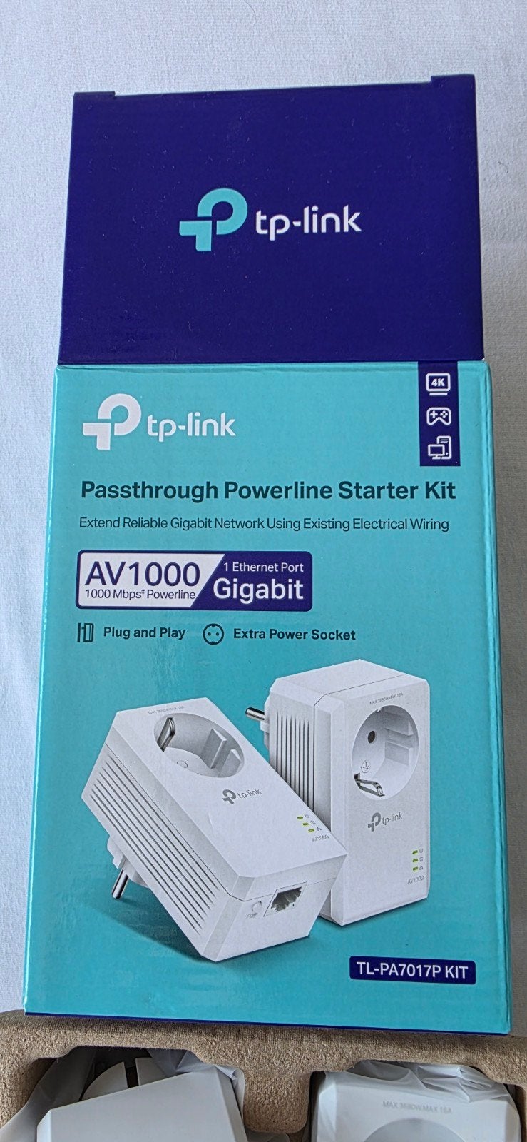 TP-Link Passthrough Powerline Starter Kit AV1000 Gigabit, Ophalen, Zo goed als nieuw, TP-Link
