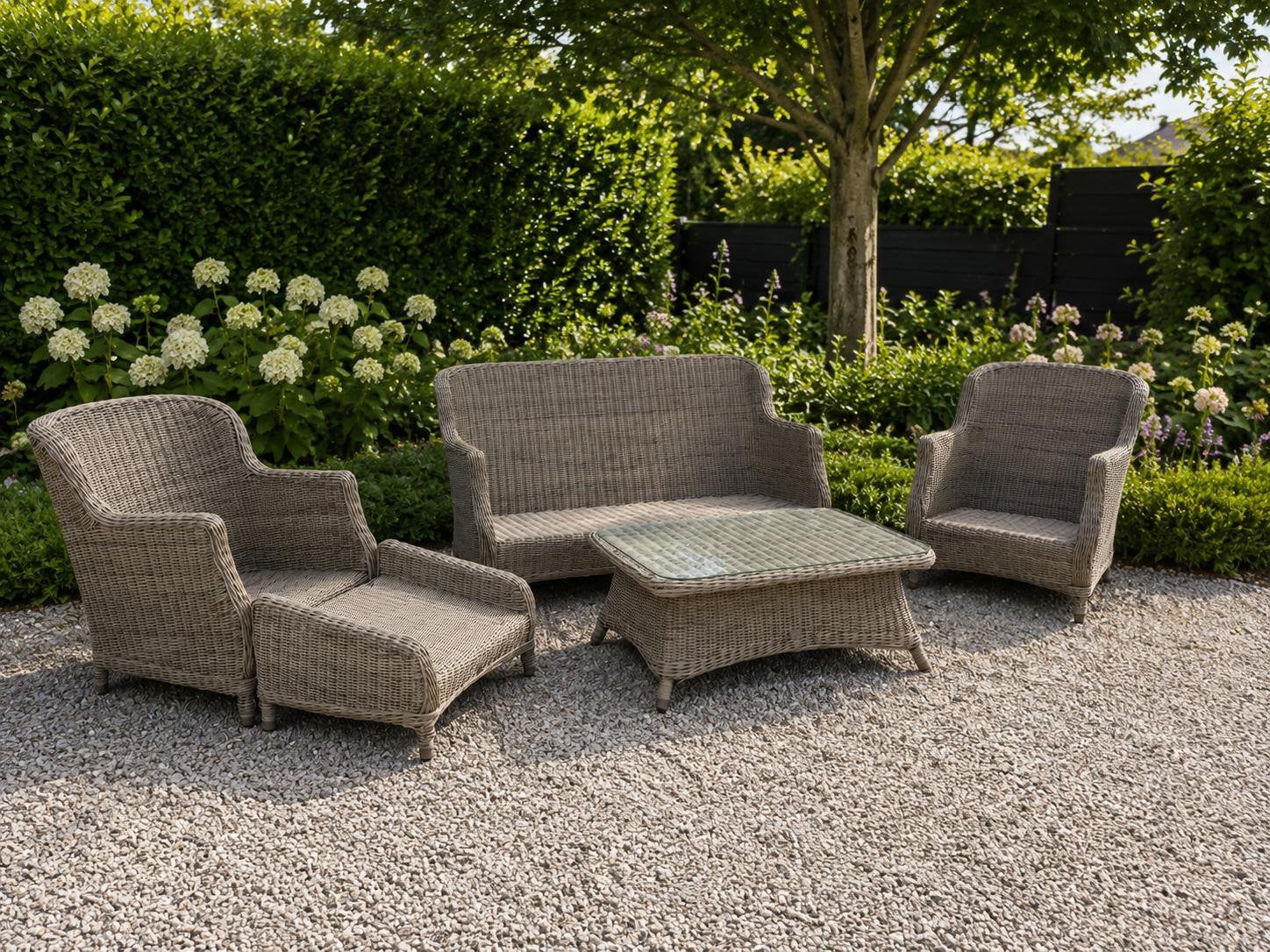 4SO 4 Seasons Outdoor Brighton Loungeset, Tuin en Terras, Ophalen, Zo goed als nieuw, Wicker, Bank