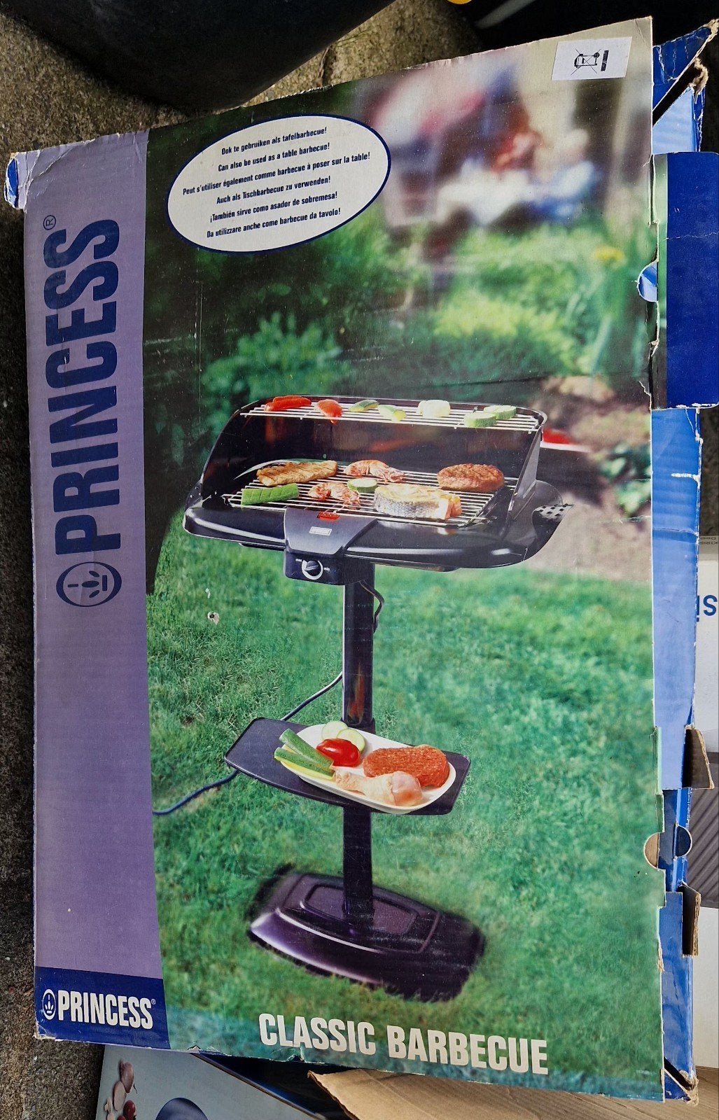 Princess Classic Barbecue Elektrische BBQ tafel / staand, Ophalen of Verzenden, Gebruikt, Princess