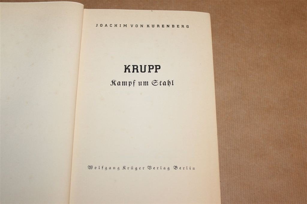 Krupp, Kampf um Stahl — Geschiedenis Staalindustrie 1935, Ophalen of Verzenden, Gelezen, Europa