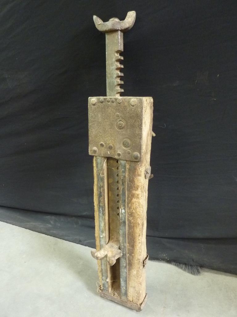 antieke domme kracht / krik / dommekracht / takel, Ophalen of Verzenden