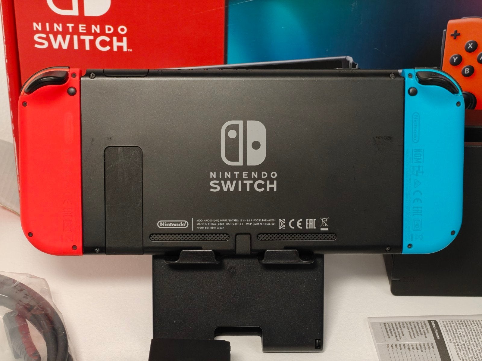 Nintendo Switch met Mario Kart 8 Deluxe, Met games, Nintendo switch, Met 2 controllers, Ophalen of Verzenden
