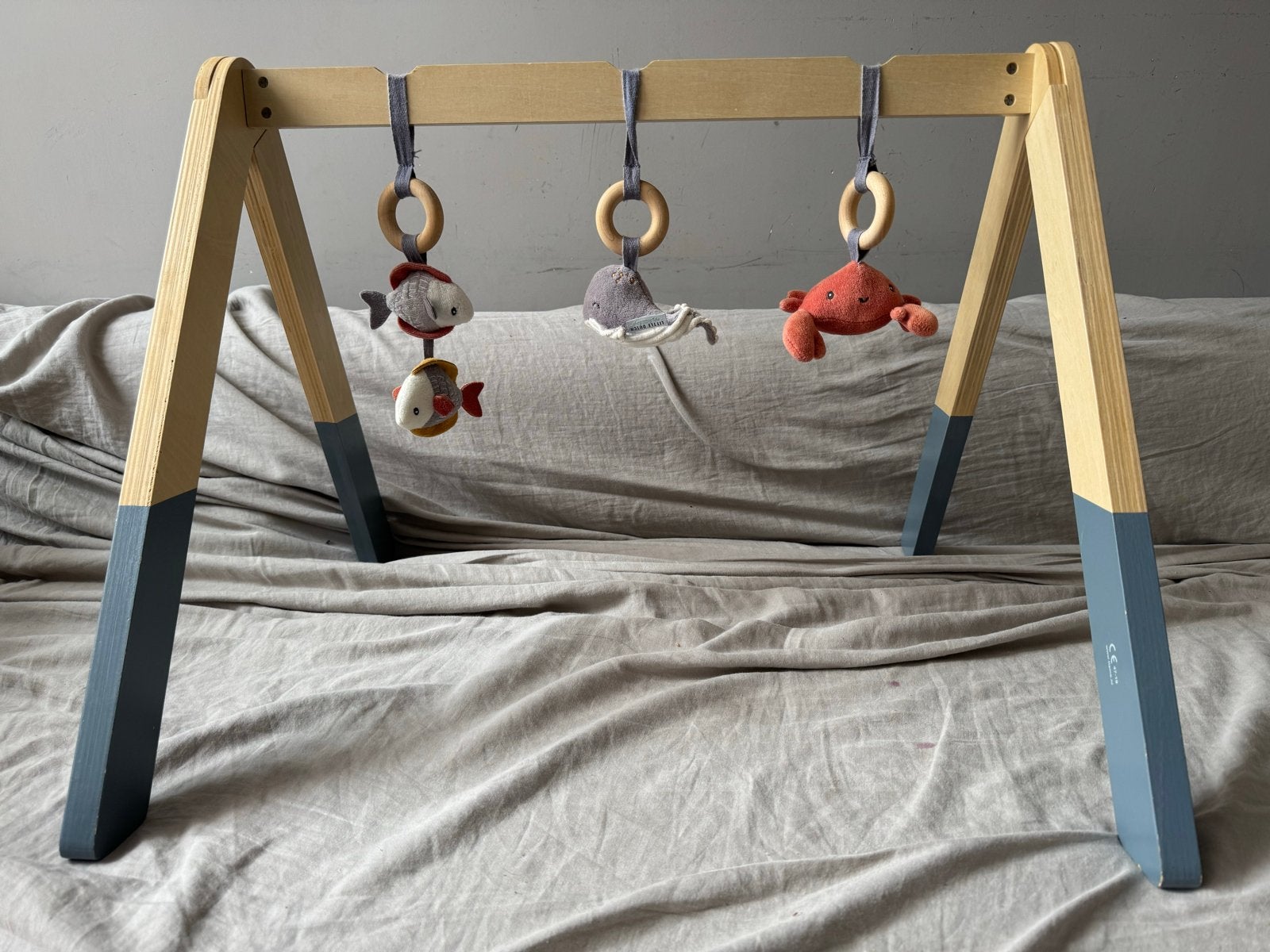 Little Dutch babygym met mobiel (walvis, krab, vissen), Ophalen, Gebruikt, Babygym