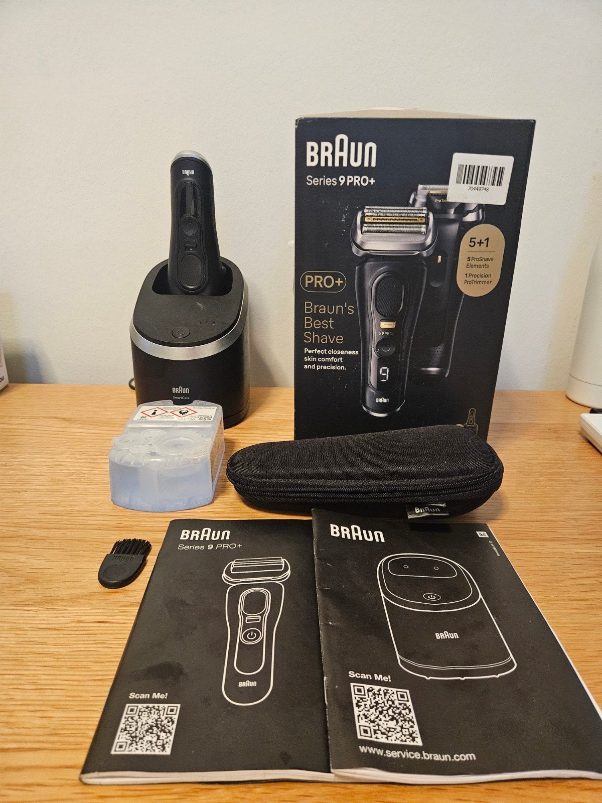 Braun Series 9 Pro+ Trimmer met Cleaning Station, Witgoed en Apparatuur, Persoonlijke-verzorgingsapparatuur, Zo goed als nieuw