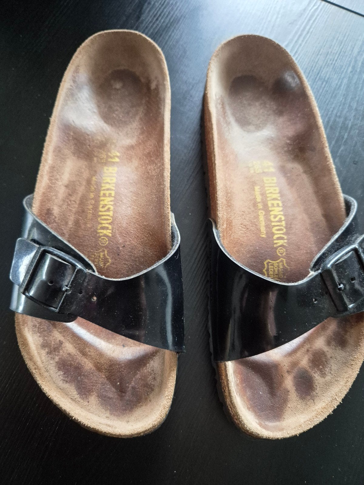 Zwarte Birkenstock  maat 41, Kleding | Dames, Schoenen, Slippers, Zwart, Ophalen of Verzenden, Gedragen
