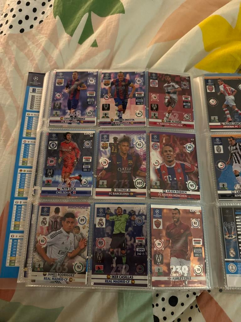 Voetbal Kaarten Collectie. Ronaldo, Messi, Neymar en meer!, Ophalen, Zo goed als nieuw, Meerdere plaatjes