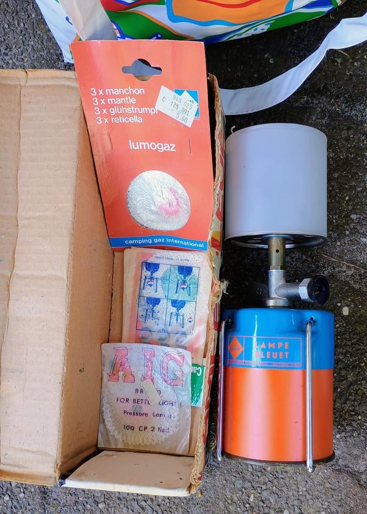 Vintage Camping Gaz International Lumogaz lamp, Ophalen of Verzenden, Gebruikt