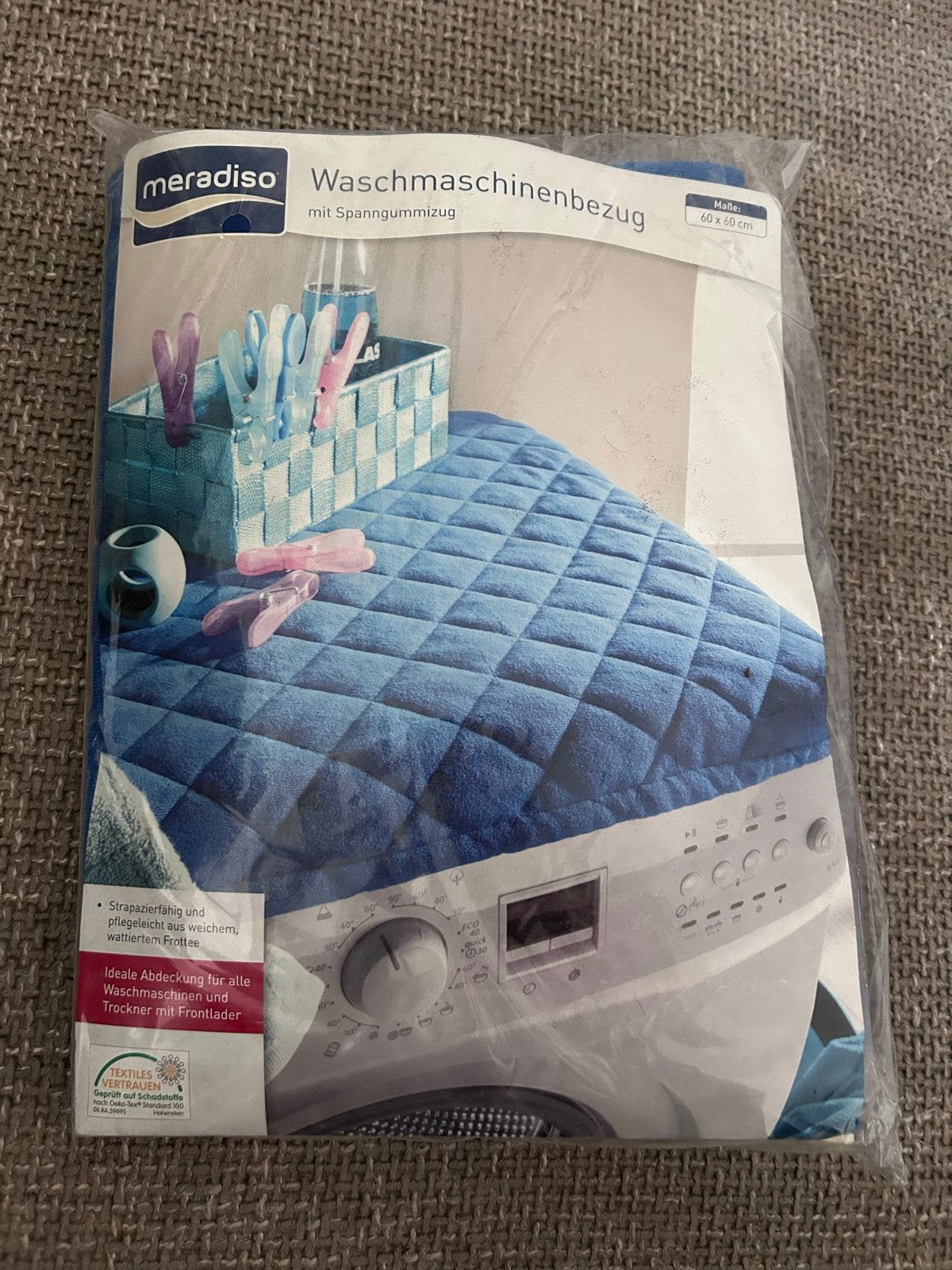 Meradiso Wasmachine hoes met Spangelastiek - 60x60 cm, Ophalen of Verzenden, Nieuw, Voorlader
