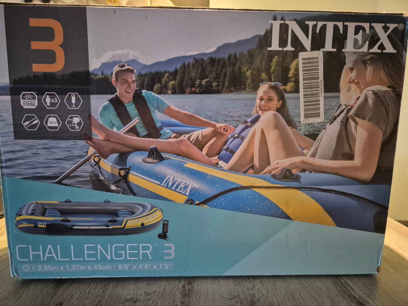INTEX challenger 3 met extra set peddels, Ophalen, Zo goed als nieuw, Overige typen
