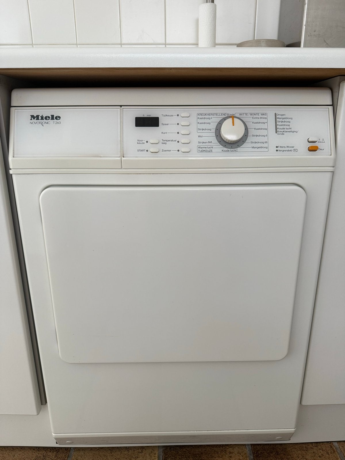 Miele Novotronic T263 Luchtafvoerdroger, Witgoed en Apparatuur, Ophalen, 6 tot 8 kg, Gebruikt, Luchtafvoer